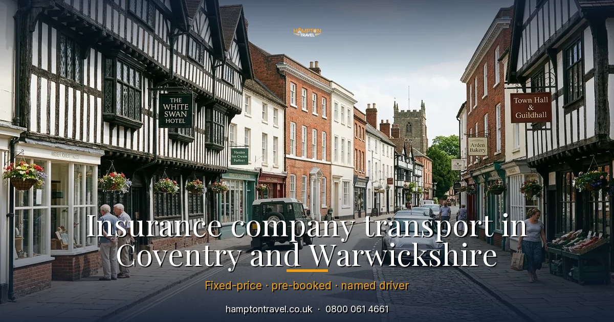 Insurance company transport in Coventry and Warwickshire